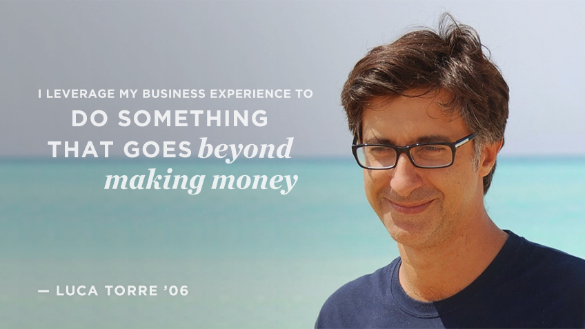 I leverage my business experience to do something that goes beyond making money | Luca Torre | Social Impact | Kellogg School
