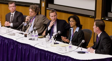 A panel discussion on the social responsibility of business schools