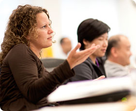 Woman in class