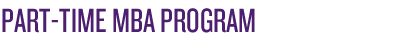 Part-Time MBA Program