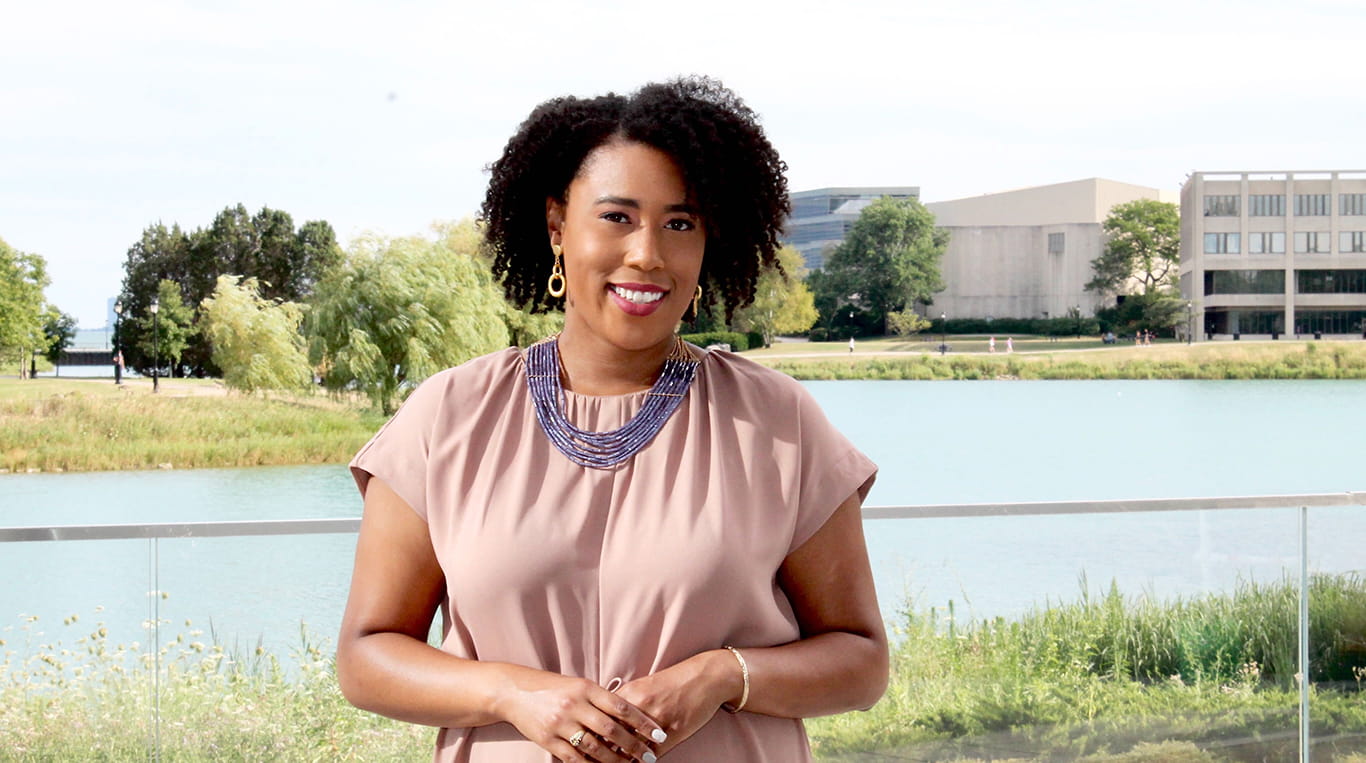 two year Kellogg MBA student Amber Washington