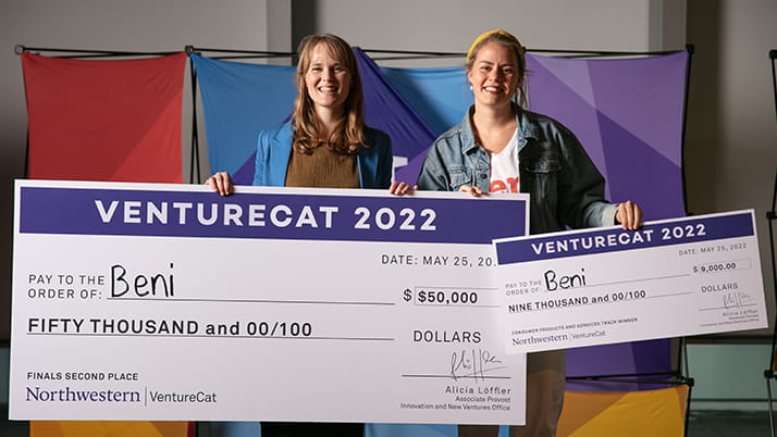 Beni founder Sarah Pinner ’22 earned second place at VentureCat