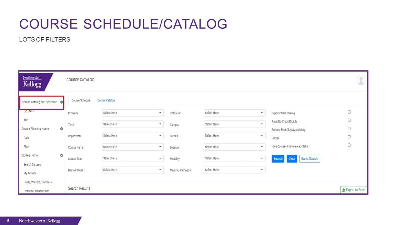 Course Planning Kellogg School of Management  Northwestern University