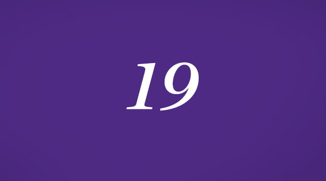 Seventeen on a purple background.