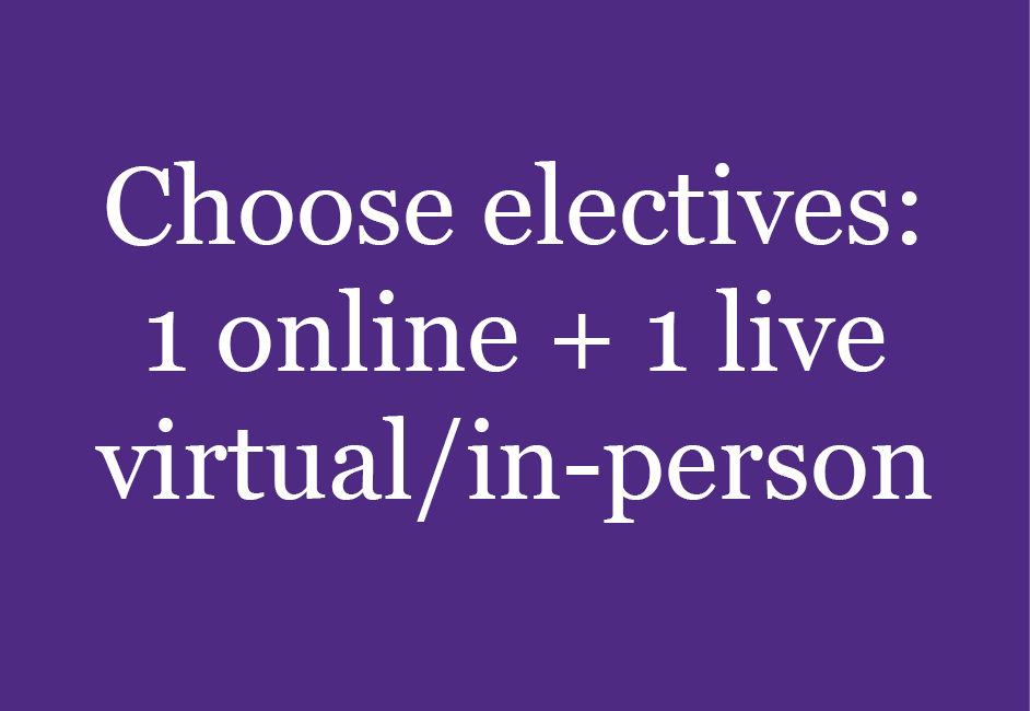 3 days of in-person networking with faculty and peers