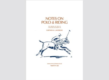 Book Cover of Notes on Polo and Riding by Timothy Zee