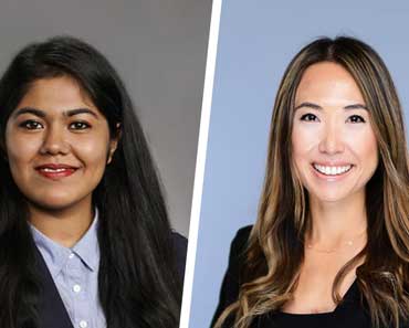 Kellogg WBA members Aishwarya Bedekar and Shanna Traphoner-Liu