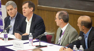 From left to right: William Ecker, Harry Kraemer, Thomas J. Toy and Steven J. Sherman. 