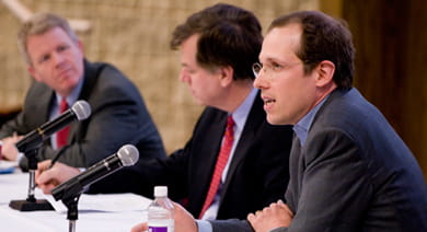 Professors Tim Calkins, Harry Kraemer and Niko Matouschek