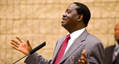 Kenyan Prime Minister Raila Odinga