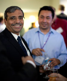 Dean Dipak C. Jain catches up with alums during Reunion 2009. 