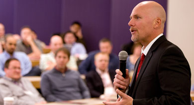 Jay Blunk, senior vice president of business operations for the Chicago Blackhawks