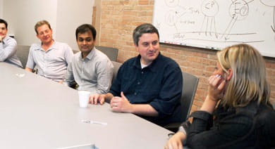 The Kellogg Entrepreneur Organization visited the headquarters of Groupon to discuss best practices with executives at the Chicago-based startup. 