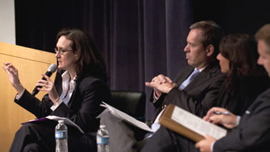 “Negotiation involves figuring out how disparate individuals can come together,” Kellogg Dean Sally Blount said at the Business Symposium on Oct. 13. “It facilitates relationships; it reduces conflict. It’s the way we’ll save ourselves as a society.” 
