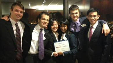 Kellogg teams take home three out of four prizes at the firm’s annual case competition