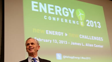 Former U.S. Commerce Secretary John Bryson delivered a keynote address at the 2013 Kellogg Energy Conference.