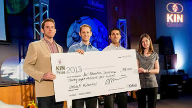 Jail Education Solutions took home more than $38,000 in prize money from the 2013 KIN Global student competition for their innovative jail education program.