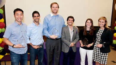 Five students, Professor Tim Calkins recognized at annual award ceremony