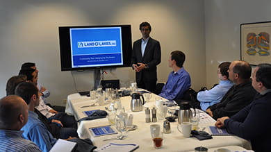 Risk Lab students present to Land O' Lakes