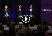 Nascar CEO and chairman Brian France with fellow NASCAR executives at the Kellogg School of Management