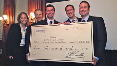 Wharton Case Competition winners
