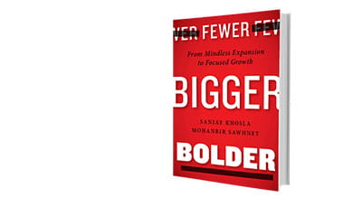 Fewer, Bigger, Bolder