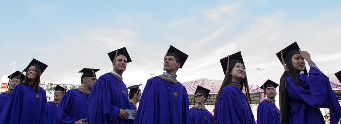Kellogg graduates receive their Full-Time MBA
