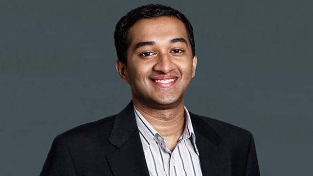 A portrait of Narayanan Radhakrishnan, a one-year MBA student at Kellogg.