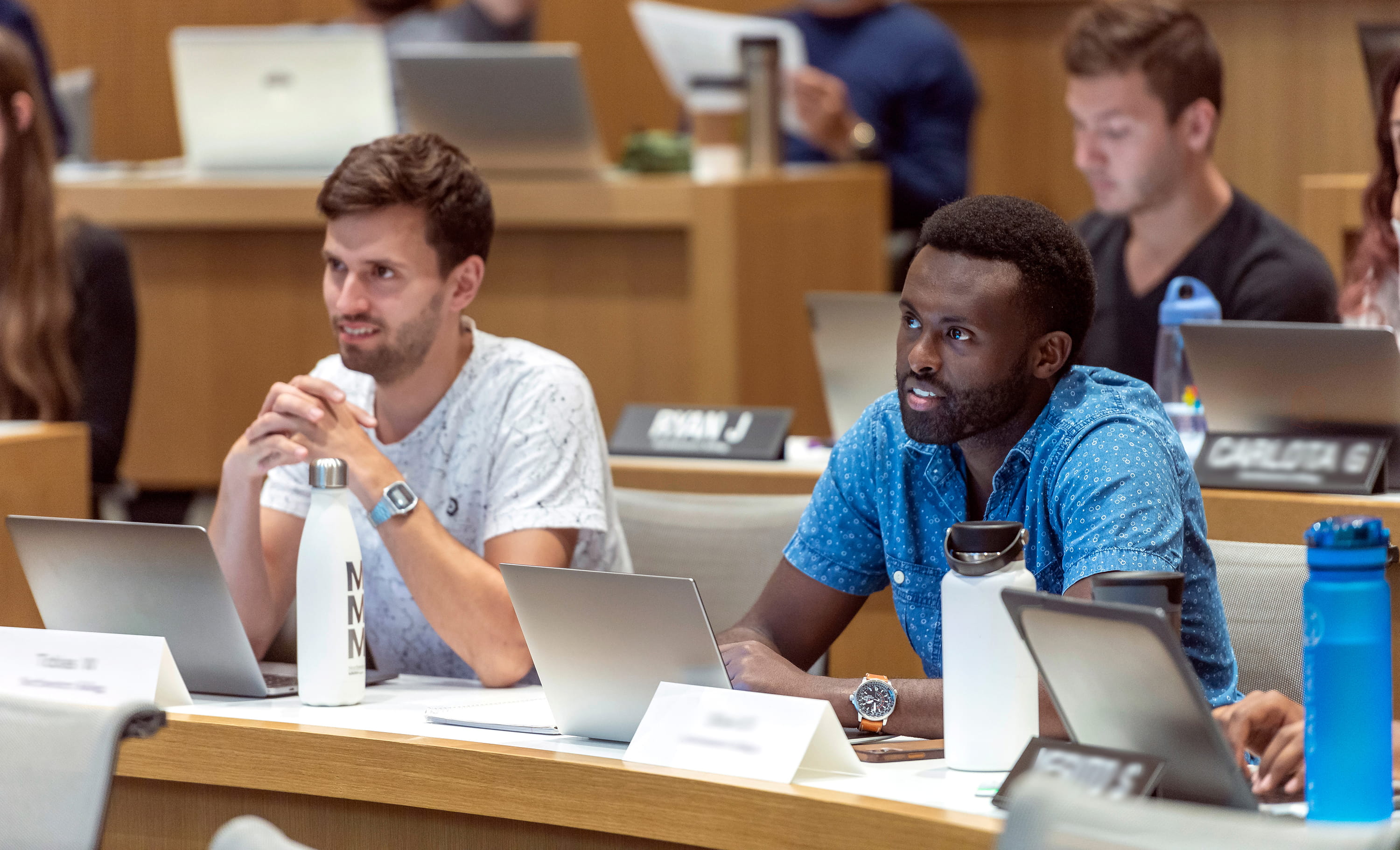 Two students from our deferred-enrollment program, Kellogg Future Leaders.
