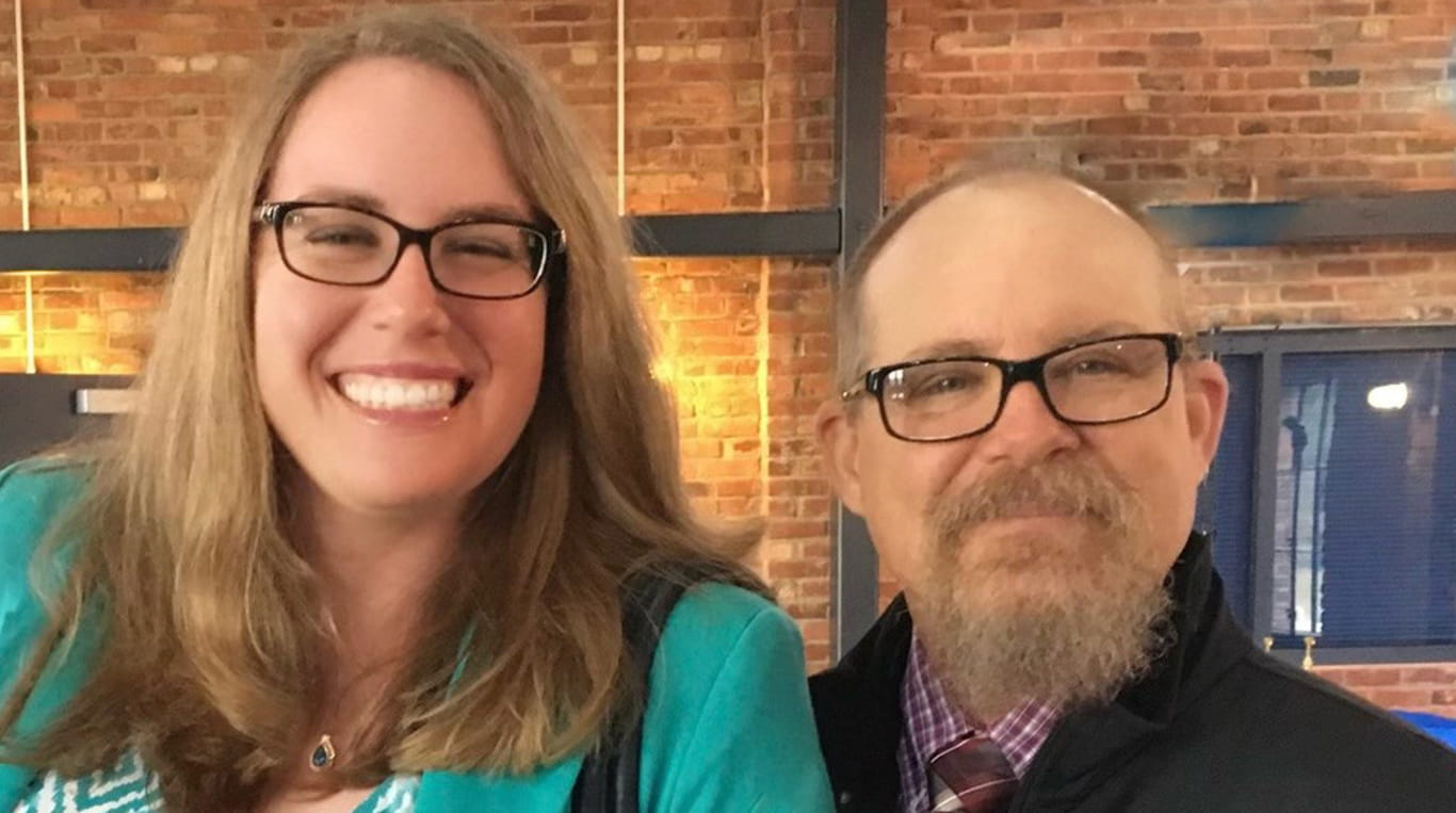 EMBA student Rebecca Smith next to her mom