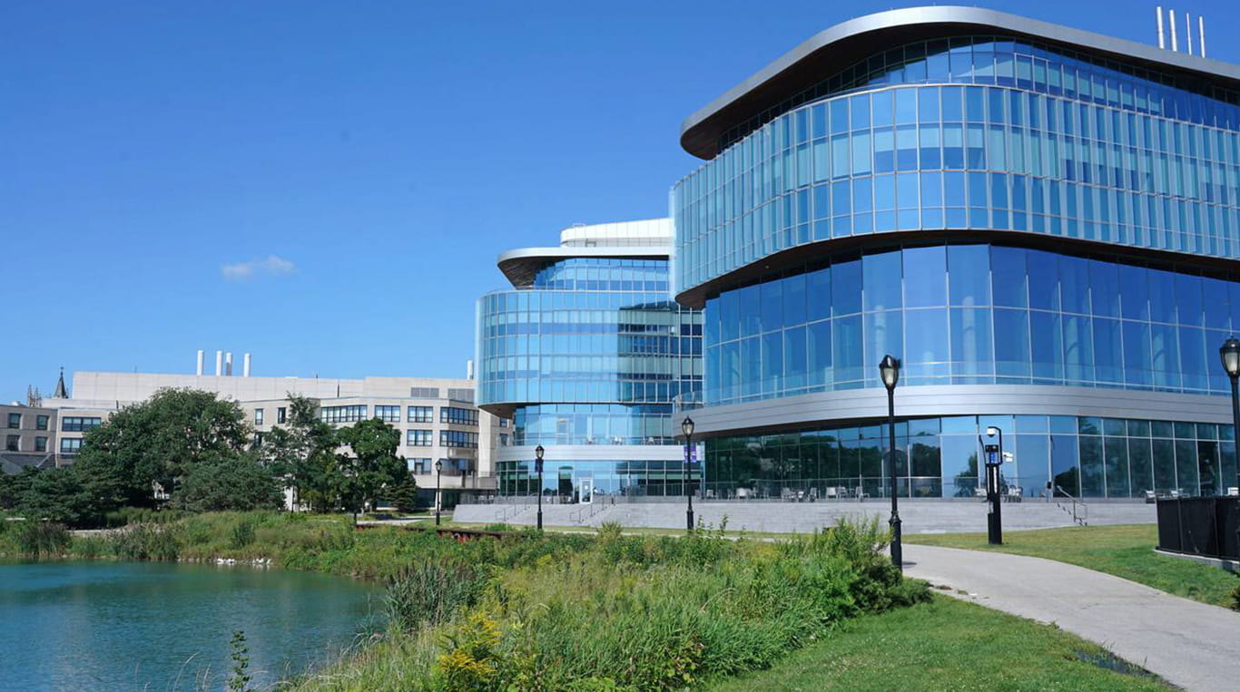 Kellogg's flagship building, the Global Hub