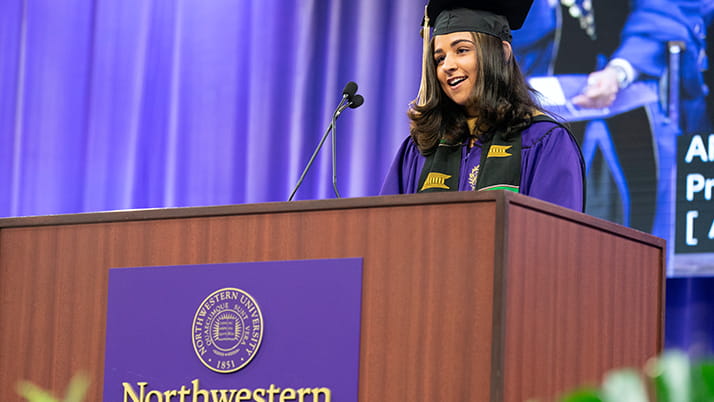 Sammy Goldstein MBA Kellogg convocation ceremony
