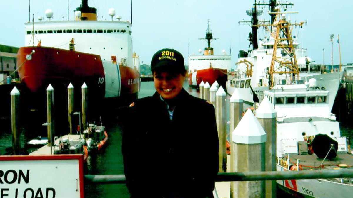 Anna Moorman, a Kellogg MBA student and member of the U.S. Coast Guard