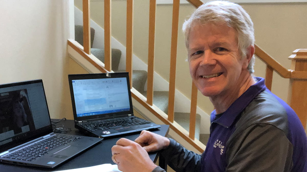 Kellogg Professor Tim Calkins is hard preparing to transition to online learning during COVID-19.