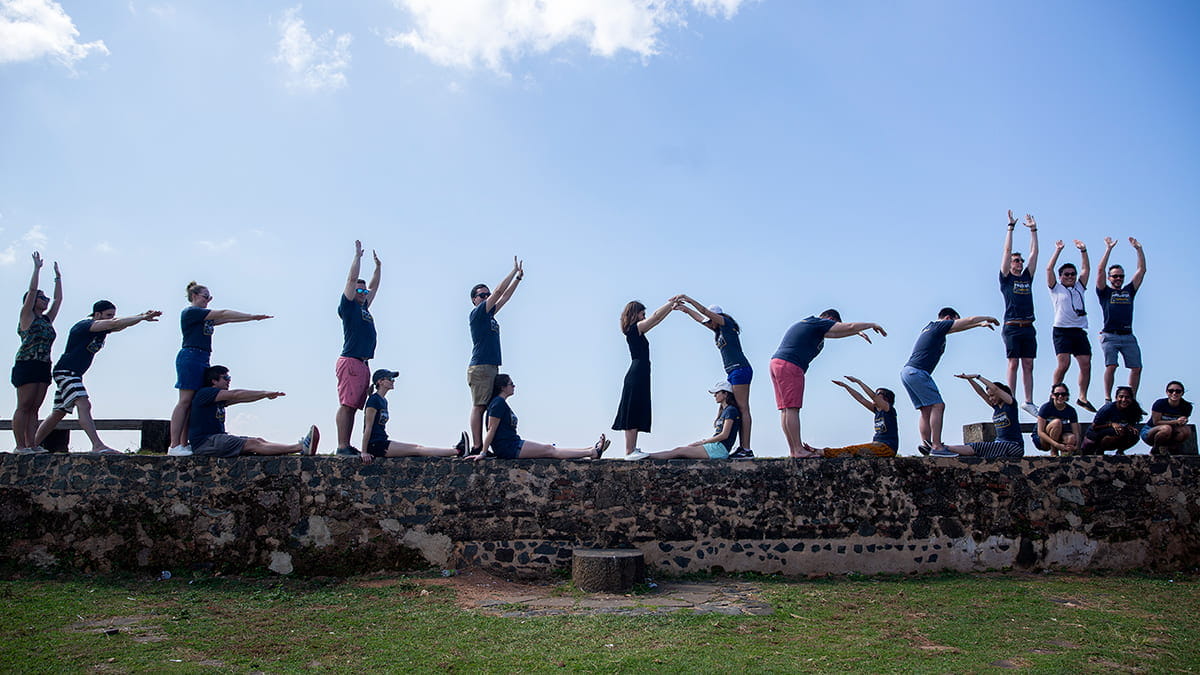 Just last year, Matthew Temple '93, director of alumni career services, led Kellogg students on a GIM trip to Sri Lanka in 2019.