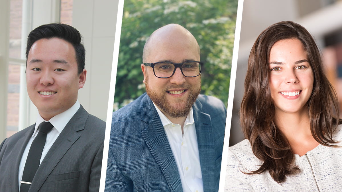 Meet the talented and diverse new class joining Kellogg's Evening & Weekend Program, including Tony Zhu, Colby Pendley, and Monica Martens (E&W 2022).