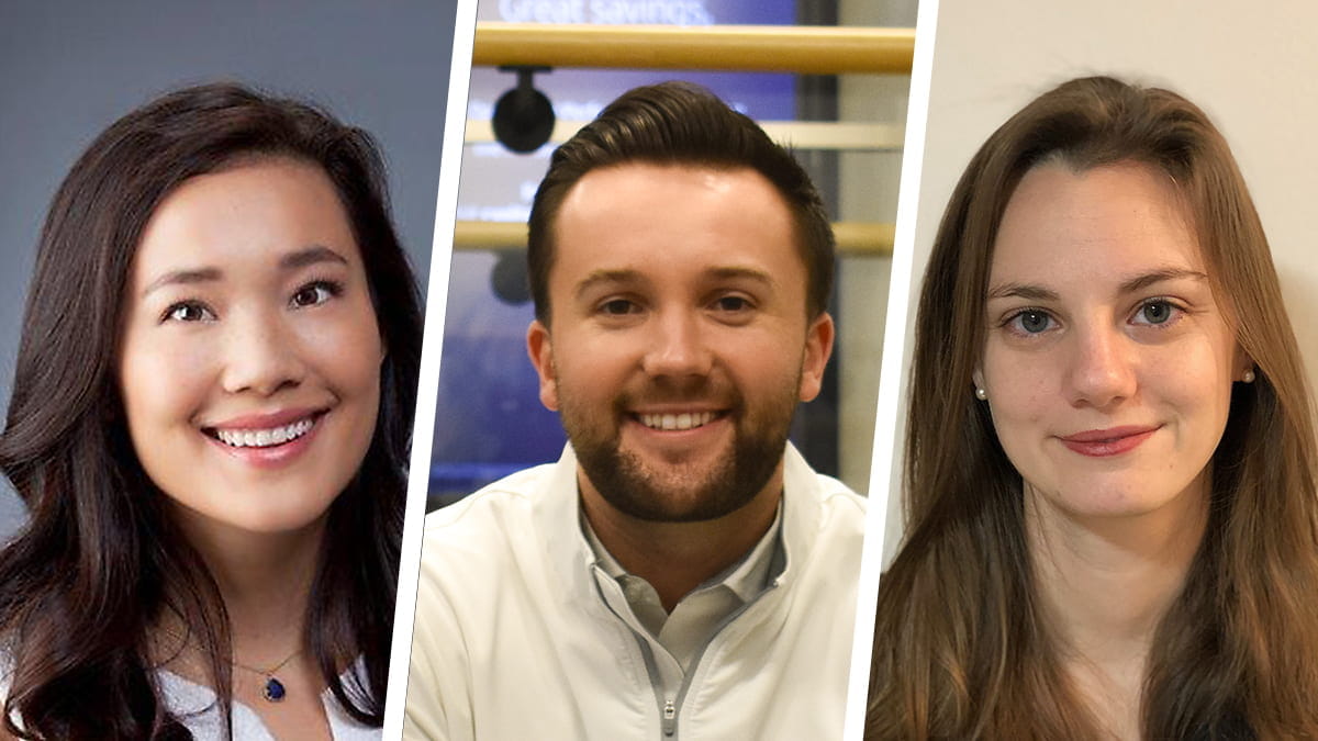 Talent abounds in the new class joining Kellogg's Evening & Weekend Program. Meet Auna Harvey, Andrew Henry and Emily Wessling, M.D.(all E&W 2023).