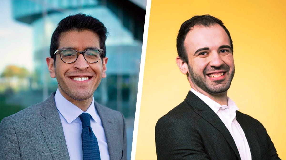 MBA students Zohere Tabrez and Batu Otkeren