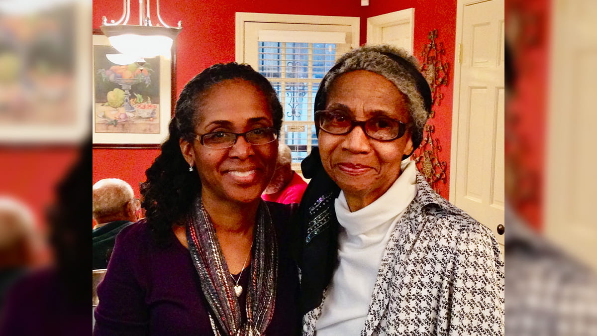 Professor Brenda Ellington Booth with her mother