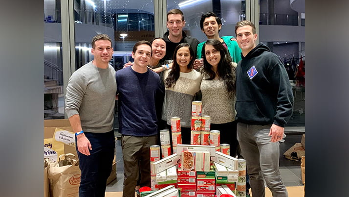 Ana Quail with peers during a volunteering event