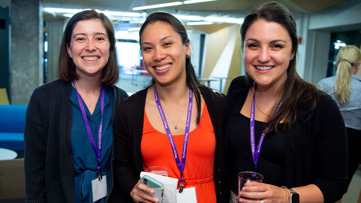 Taryn Puranmalka ’22 (2Y)  with other students at 2022 MacEachern Symposium
