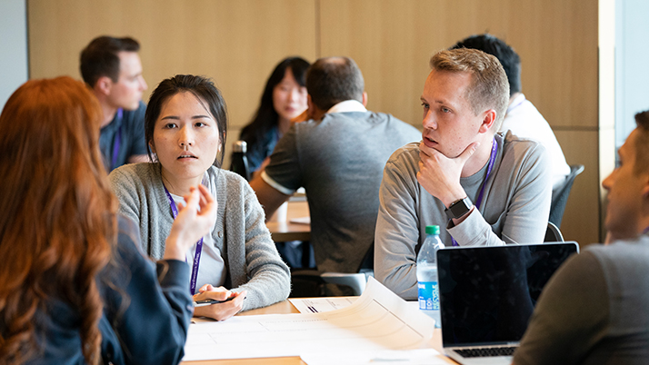 Kellogg students at a breakout session during Social Impact Days