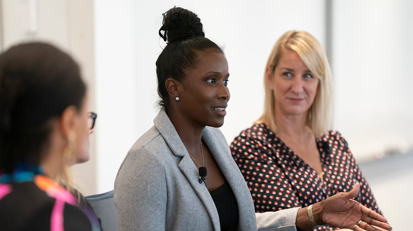 Kellogg alumnae Aminah Charles ’17 MBA and Kate Smith ’98 MBA discuss the impact of Title IX as a career launching pad.