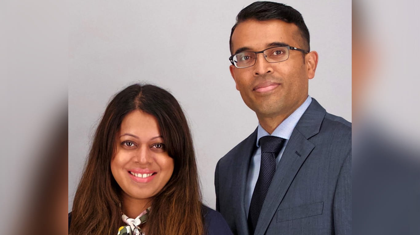 Lakdi Nanayakkara and Arun Sundararaman, graduates of the Kellogg School of Management and Schulich School of Business joint executive MBA program.