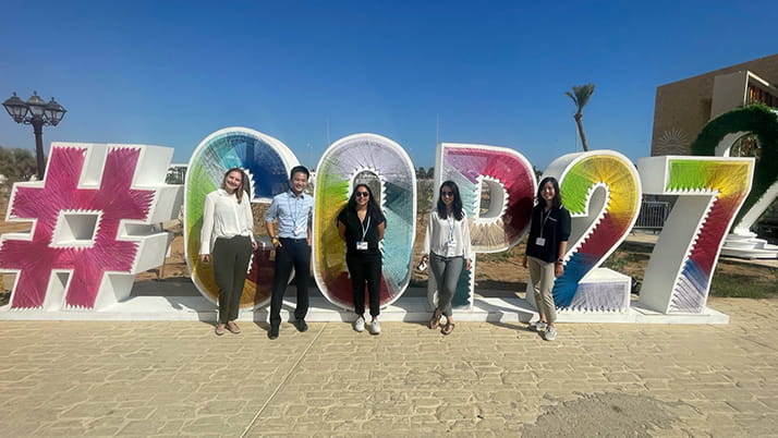 As one student describes, COP27 was a transformative experience