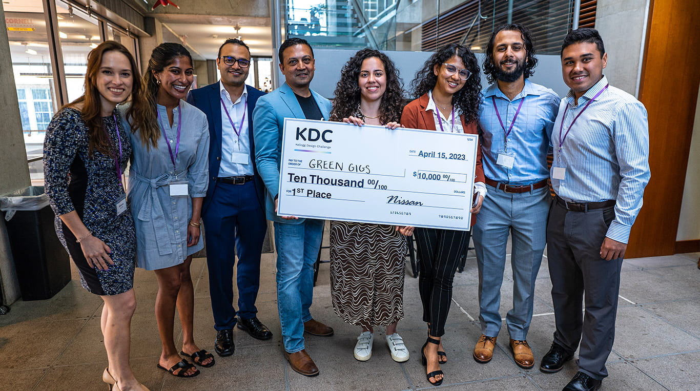 Green Gigs won this year's design competition, from a field of 12 teams.