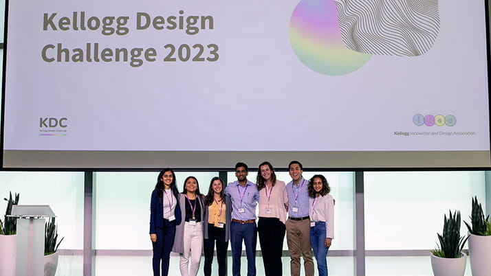 Members of the Innovation and Design Association executive team spearheaded this year’s Kellogg Design Challenge.