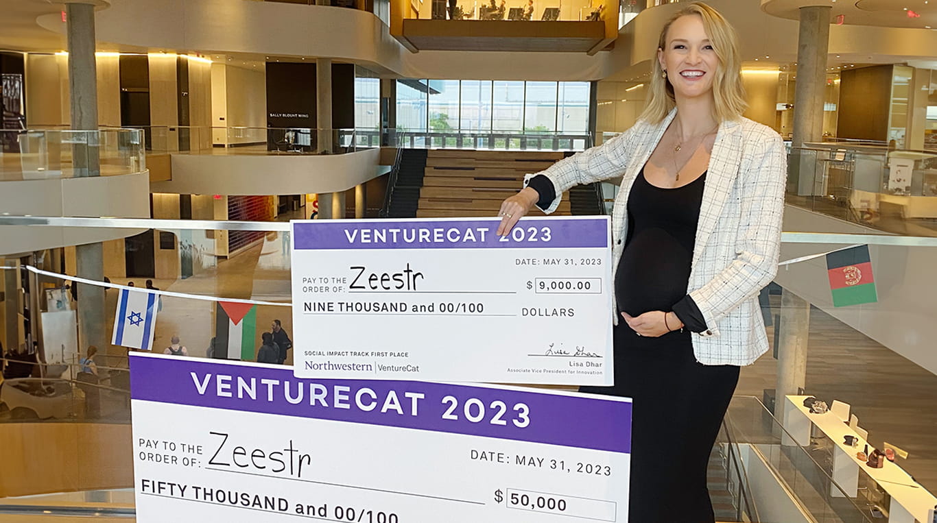 Lauren Biegler ’23 MBA at the Global Hub (Evanston - Kellogg)