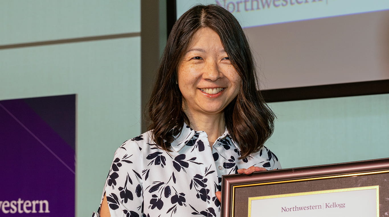 Gina Fong was named the 2023 L.G. Lavengood Outstanding Professor of the Year Award