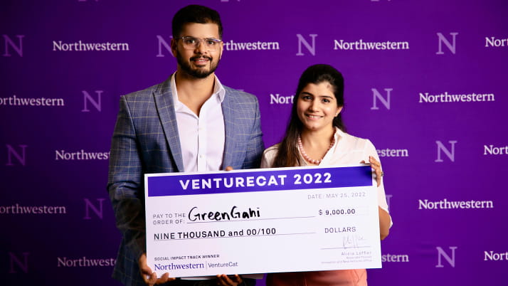 GreenGrahi won the social impact track at VentureCat 2023